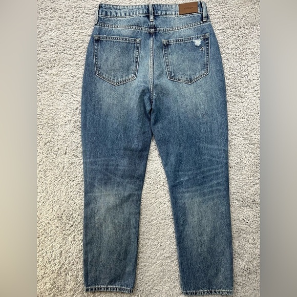 Hidden Jeans Womens 26 High Rise Straight Leg Distressed Mom Holes Night Out - Picture 5 of 5